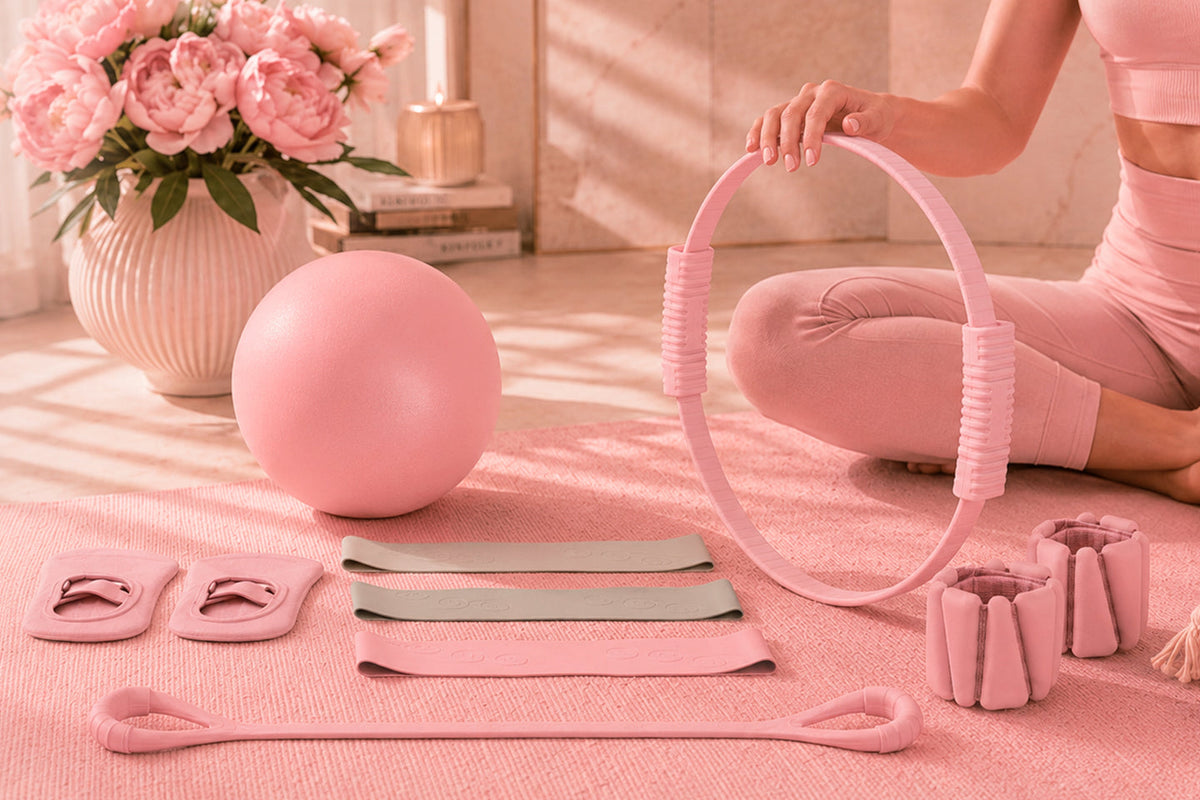 How Aesthetic Pink Workout Gear Boosts Your Home Pilates Motivation