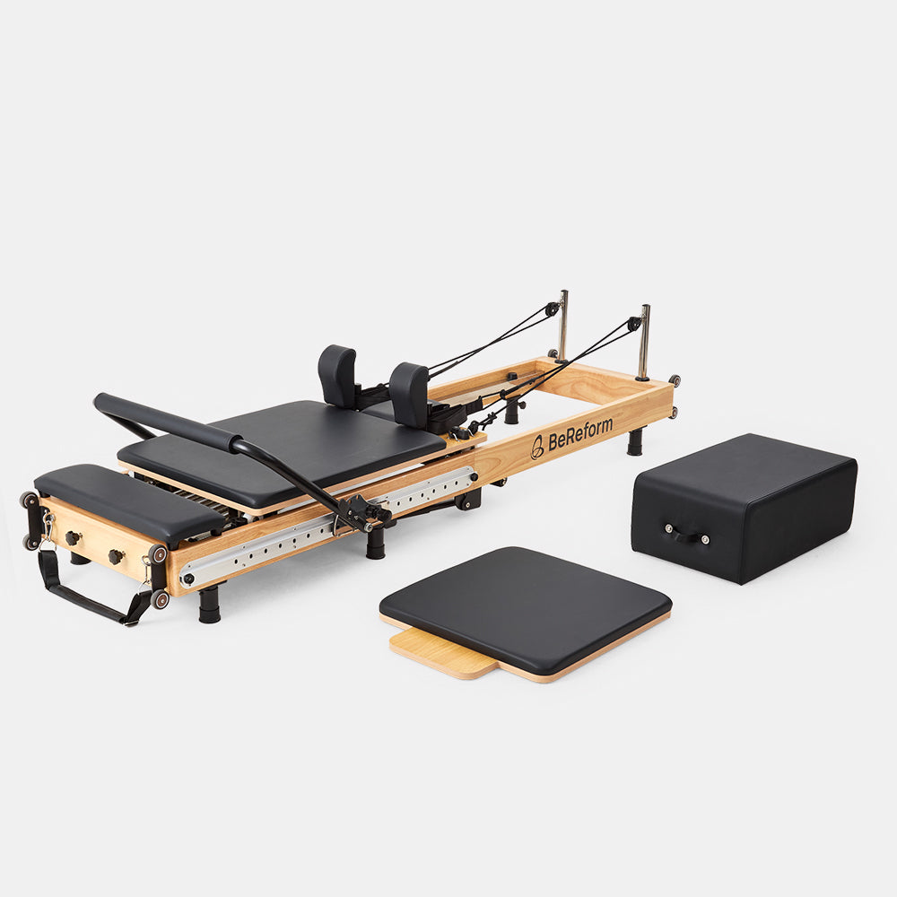 Prime Adjustable Wooden Foldable Pilates Reformer