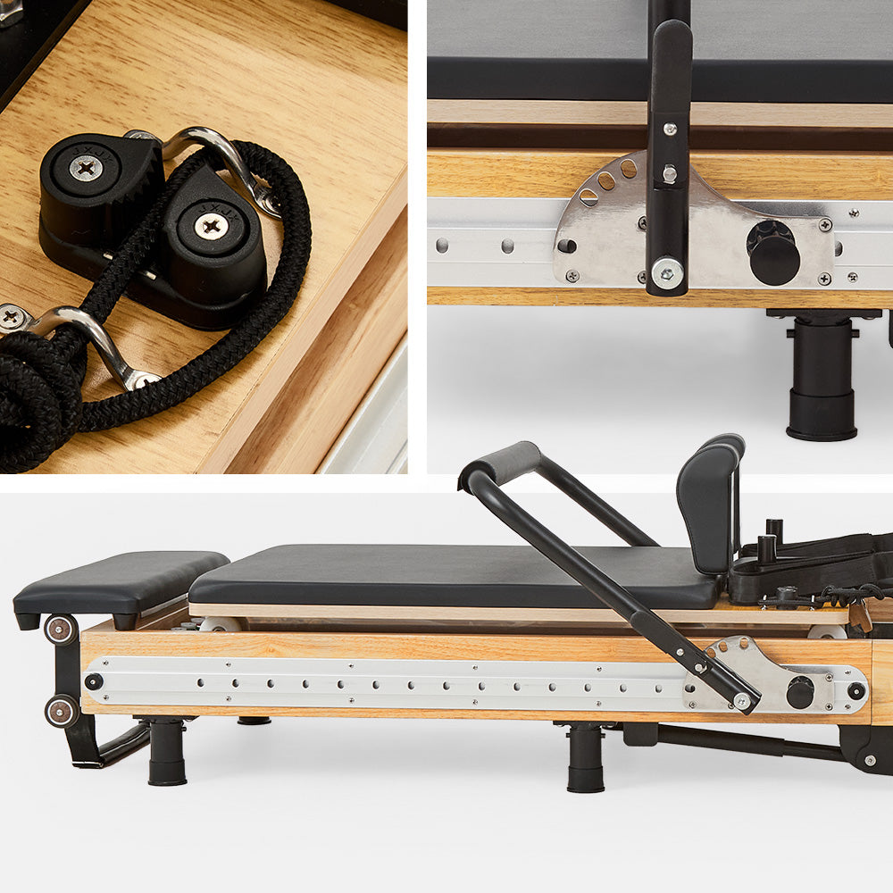 Prime Adjustable Wooden Foldable Pilates Reformer