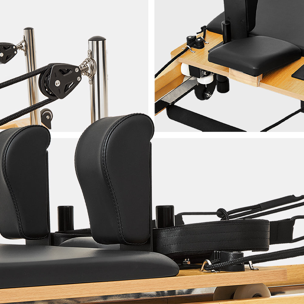 Flow Wooden Foldable Pilates Reformer for Home