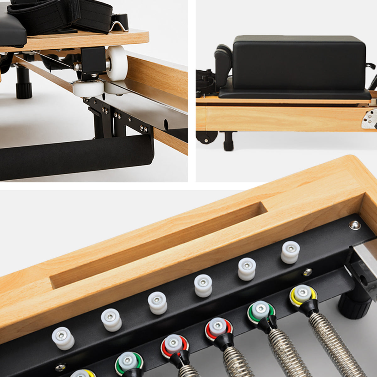 Flow Wooden Foldable Pilates Reformer for Home