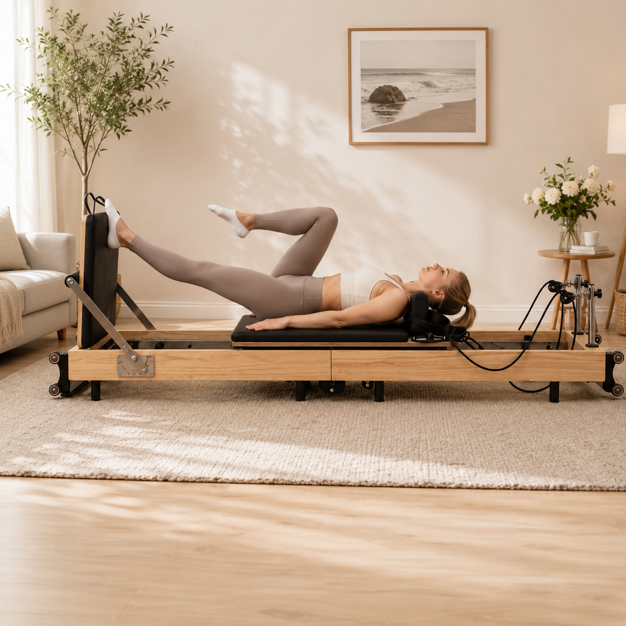 Aura Foldable Pilates Reformer for Home Studio - Multiple Colors