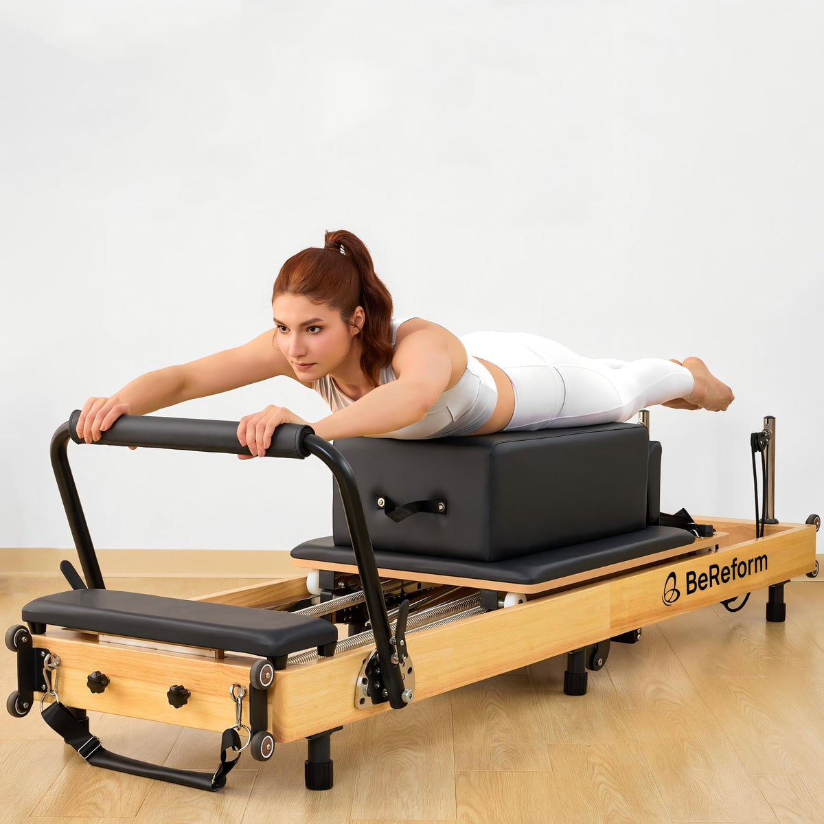 Flow Wooden Foldable Pilates Reformer for Home