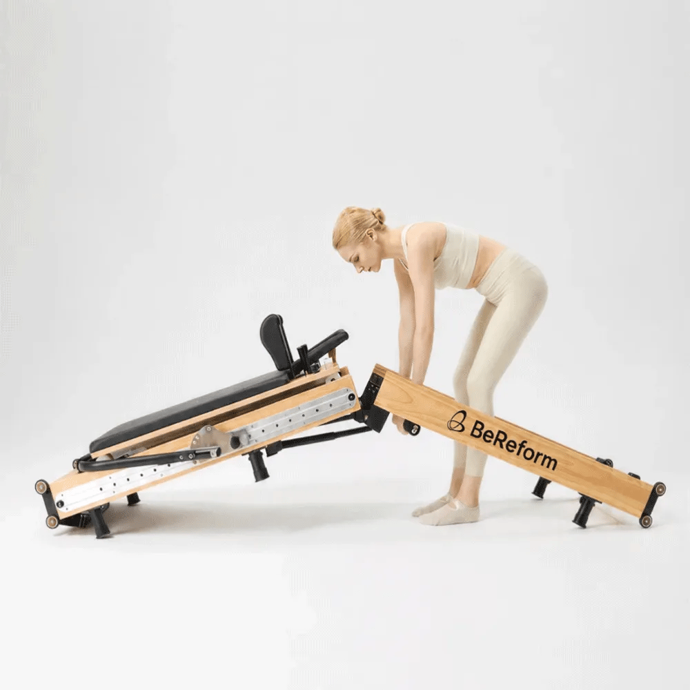Prime Adjustable Wooden Foldable Pilates Reformer