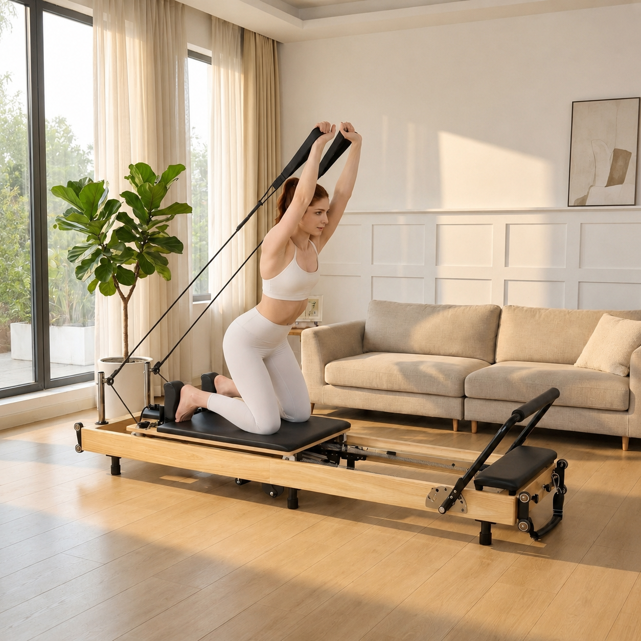 Flow Wooden Foldable Pilates Reformer